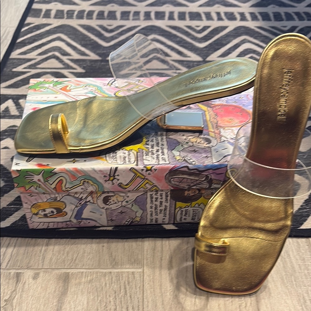 Jeffrey Campbell Calculate Slip on Heels, Size 10